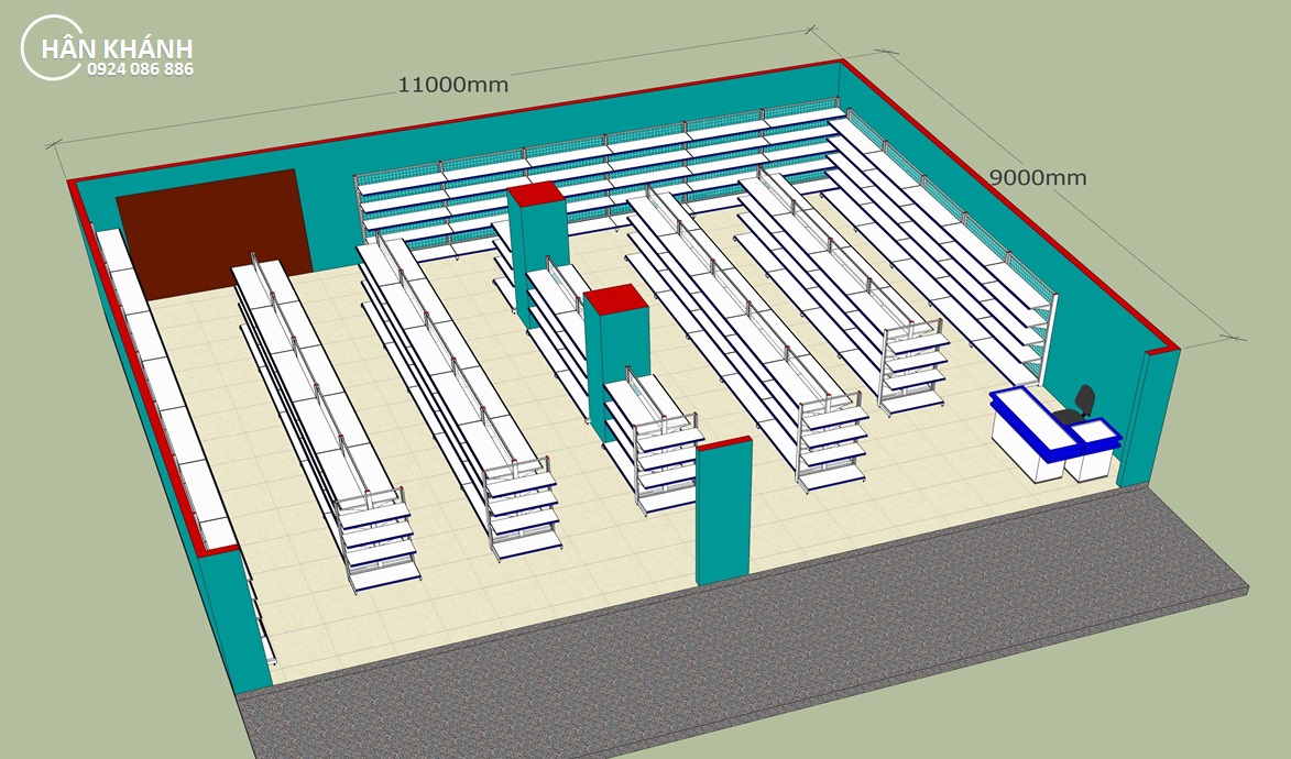 Hân khánh miễn phí tư vấn và thiết kế cửa hàng tạp hóa, cửa hàng tiện lợi, cửa hàng bán lẻ... cho quý khách hàng. Phù hợp với nhu cầu buôn bán của cửa hàng cũng như trưng bày sản phẩm thật sự tối ưu và hiệu quả cao nhất